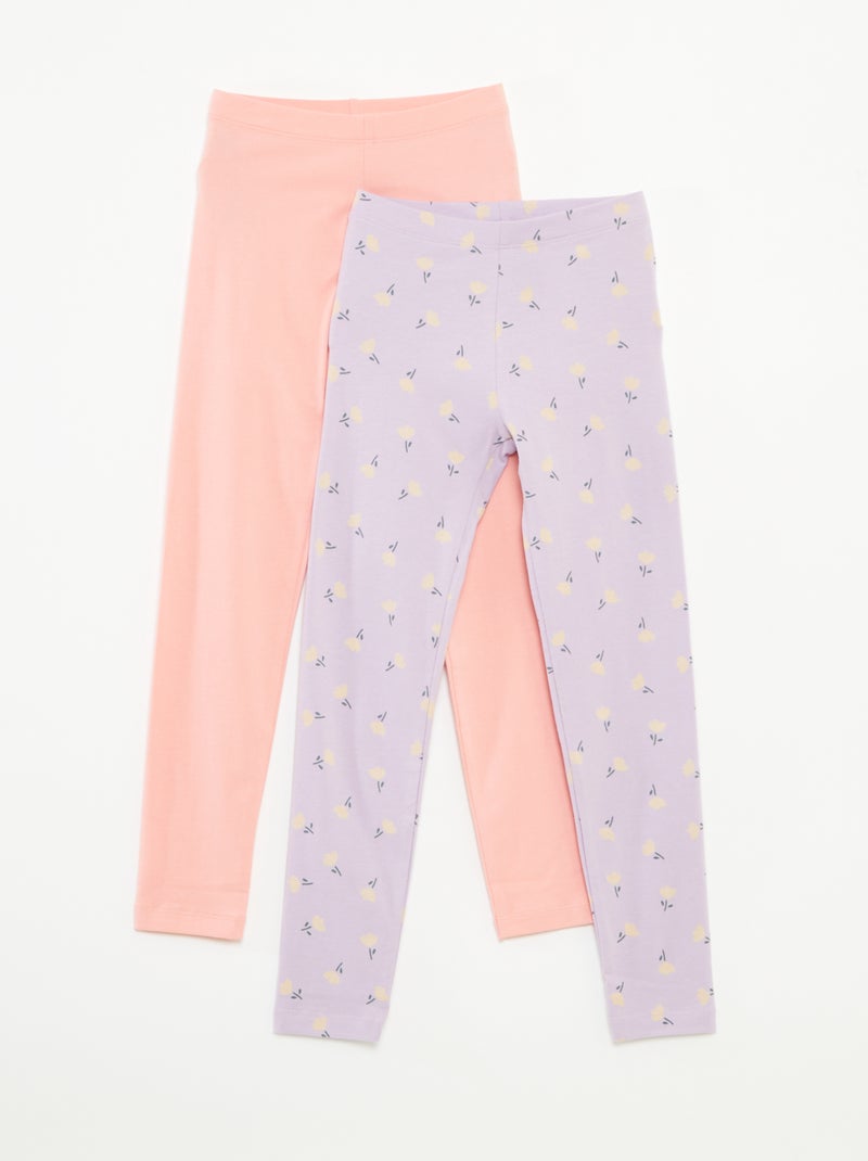 Set di 2 leggings Rosa - Kiabi