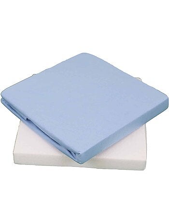 Set di 2 lenzuola con angoli in cotone elasticizzato per neonati KIDOR