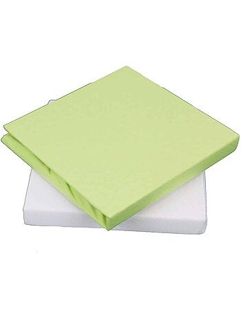 Set di 2 lenzuola con angoli in cotone elasticizzato per neonati KIDOR