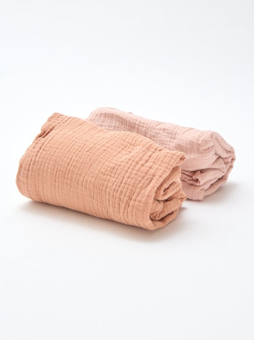 Set di 2 lenzuola con angoli in morbida garza - Kiabi