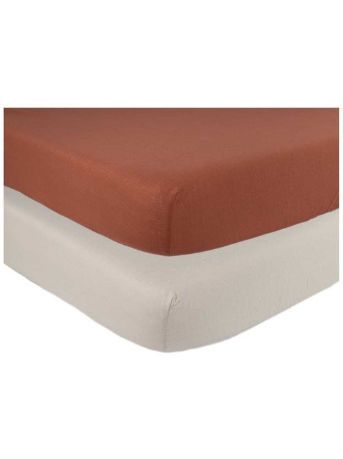 Set di 2 lenzuola con angoli per lettino - Kiabi