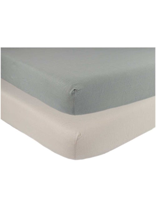 Set di 2 lenzuola con angoli per lettino - Kiabi