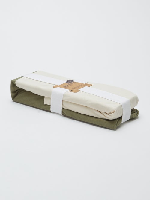 Set di 2 lenzuola con angoli per neonato 60 x 120 cm in jersey - Kiabi Home - Kiabi