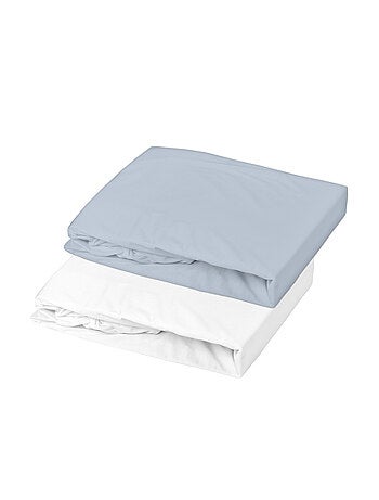 Set di 2 lenzuola per culla in cotone elasticizzato