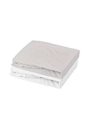 Set di 2 lenzuola per culla in cotone elasticizzato