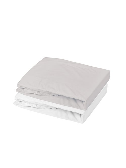 Set di 2 lenzuola per culla in cotone elasticizzato - Kiabi