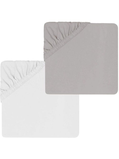 Set di 2 lenzuola per culla in cotone elasticizzato - Kiabi Set di 2 lenzuola per culla in cotone elasticizzato - Kiabi
