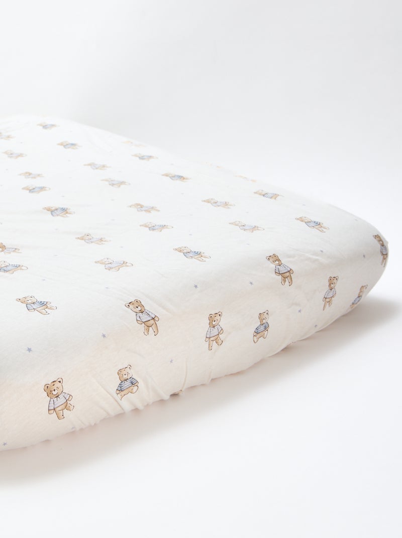 Set di 2 lenzuoli con angoli in cotone Beige - Kiabi