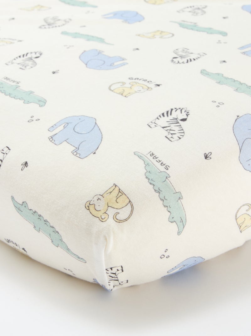 Set di 2 lenzuoli con angoli in cotone Bianco - Kiabi