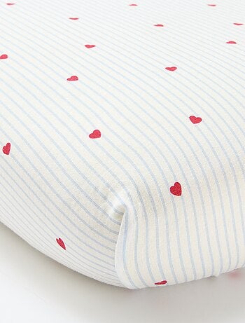 Set di 2 lenzuoli con angoli in cotone