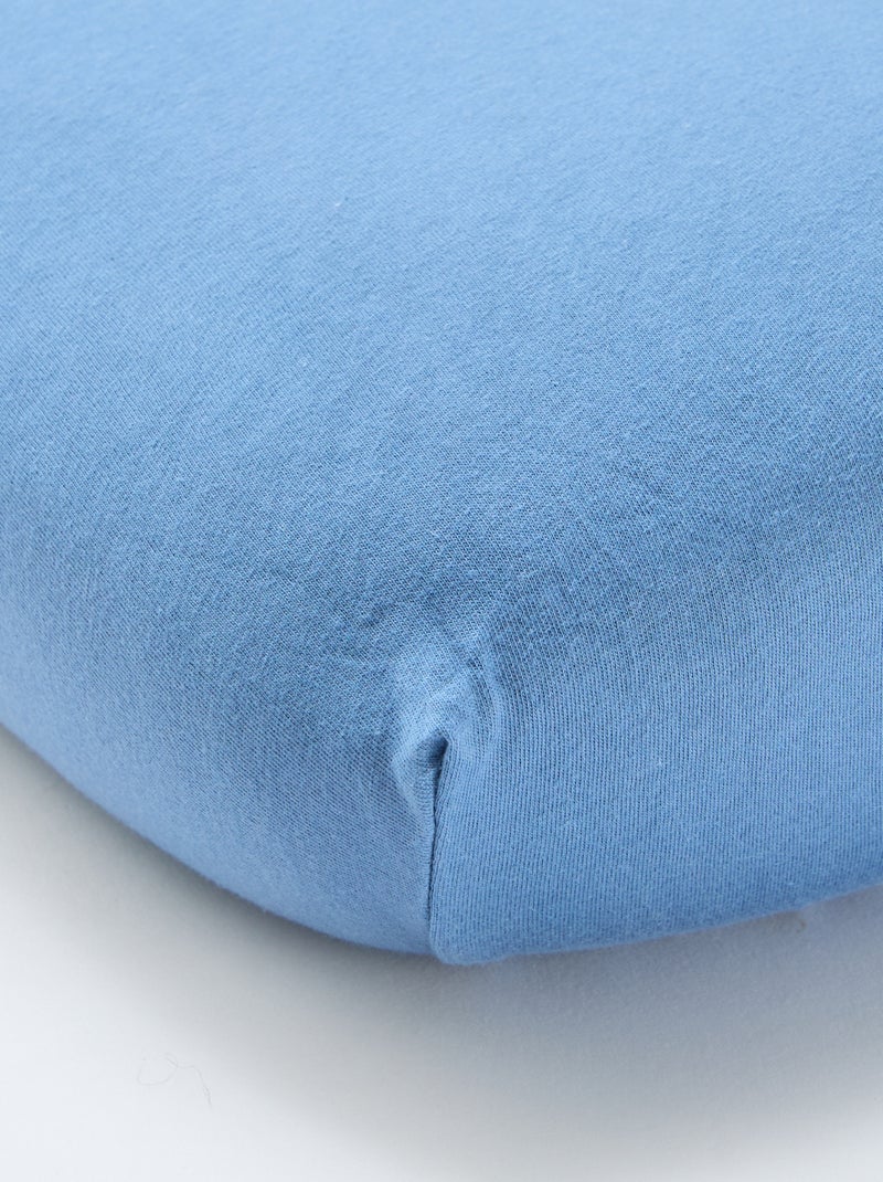 Set di 2 lenzuoli con angoli in cotone Blu - Kiabi