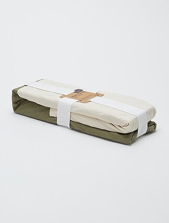 Set di 2 lenzuoli con angoli neonato (70x140) in jersey - Kiabi Home