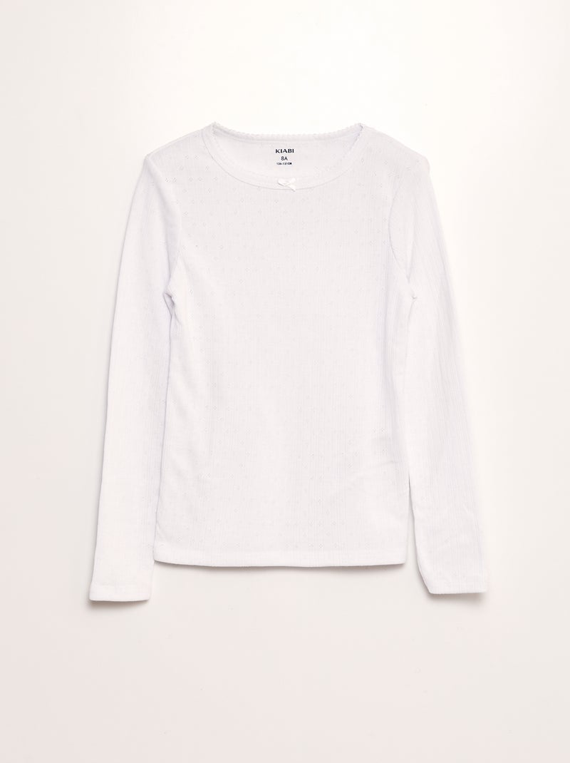 Set di 2 magliette intime termiche BIANCO - Kiabi