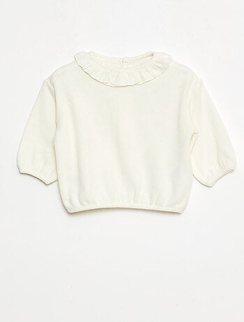 Set di 2 maglioncini in maglia con collo fantasia