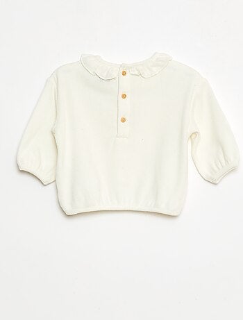 Set di 2 maglioncini in maglia con collo fantasia