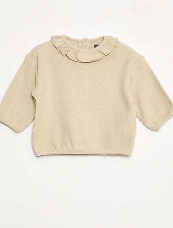 Set di 2 maglioncini in maglia con collo fantasia