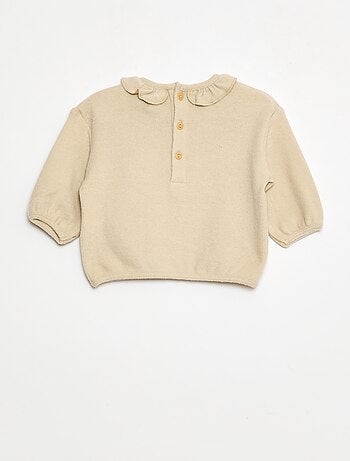 Set di 2 maglioncini in maglia con collo fantasia