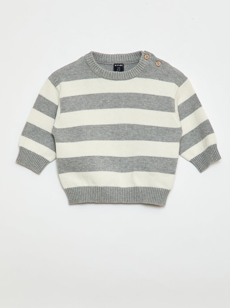 Set di 2 maglioni in maglia compatta Grigio - Kiabi