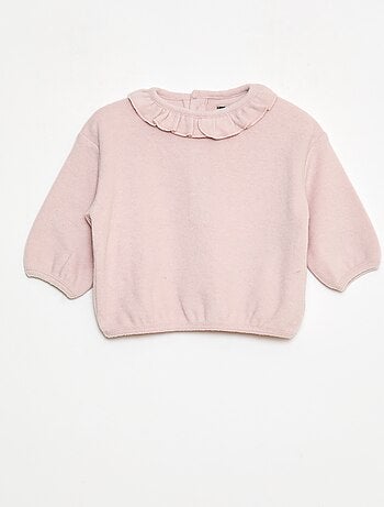 Set di 2 maglioncini in maglia con collo fantasia
