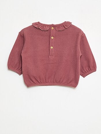 Set di 2 maglioncini in maglia con collo fantasia