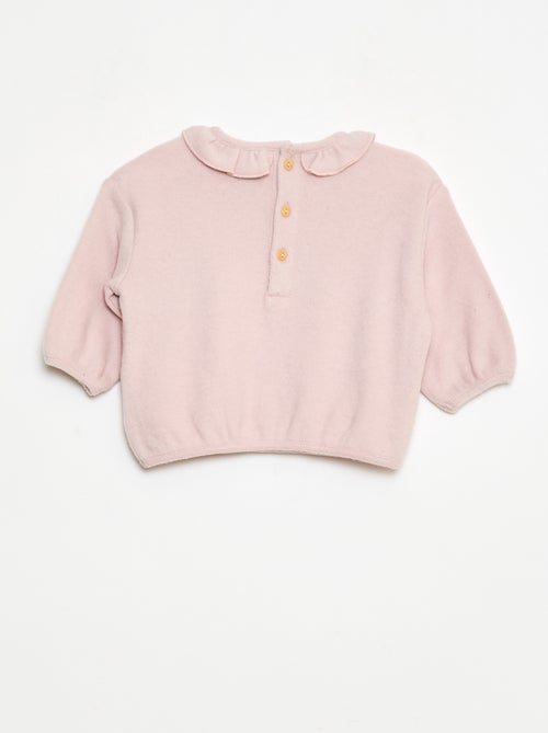 Set di 2 maglioni in maglia con collo fantasia - Kiabi