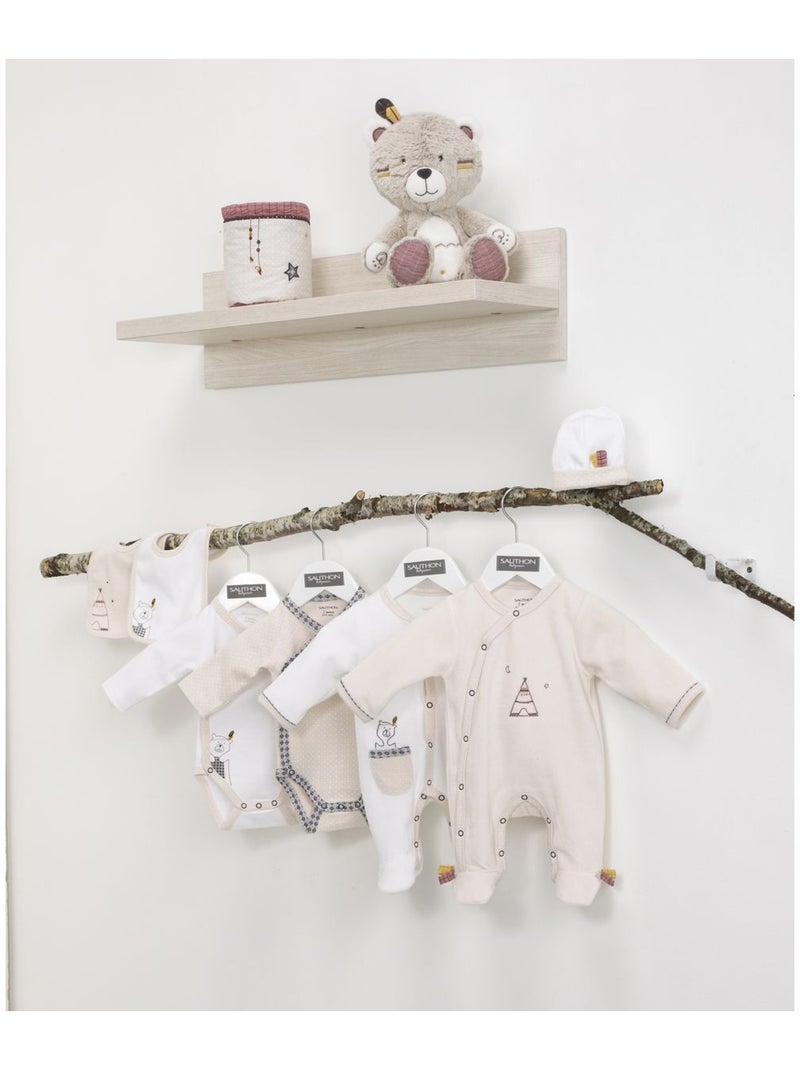 Set di 2 maniche lunghe bodies in cotone per - sauthon Beige - Kiabi