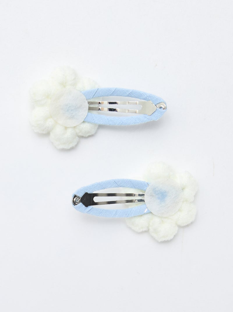 Set di 2 mollette clic clac in macramè Bianco - Kiabi