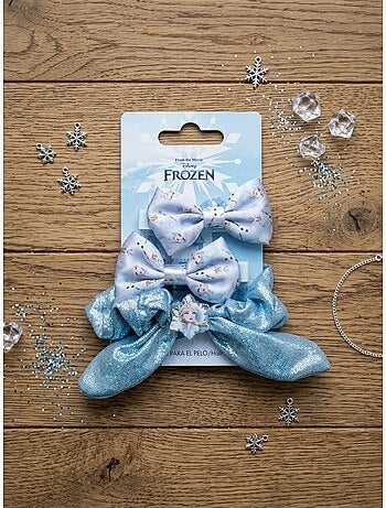 Set di 2 mollette per capelli con elastico Frozen Disney
