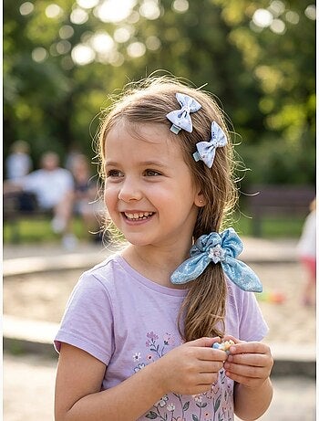 Set di 2 mollette per capelli con elastico Frozen Disney