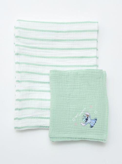 Set di 2 mussole 'Disney' in garza di cotone - Kiabi