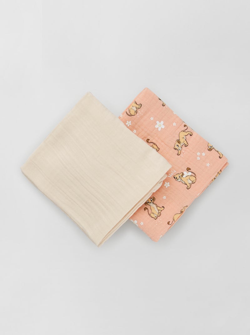 Set di 2 mussole 'Disney' ROSA - Kiabi