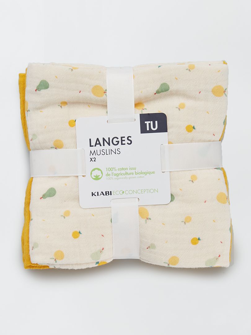 Set 2 Mussole In Cotone 120x120 Cm - Morbidissime, Lavabili 60°C, Certificato OEKO-TEX - Foto 5