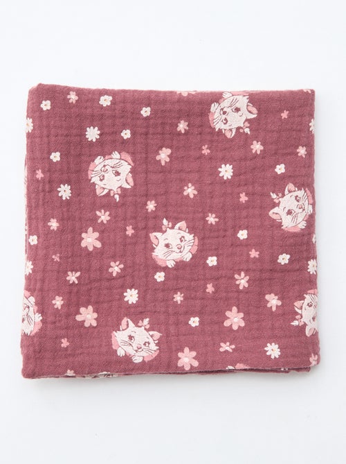 Set di 2 mussoline 'Disney' 'Marie' in doppia garza di cotone 60x60 cm - Kiabi