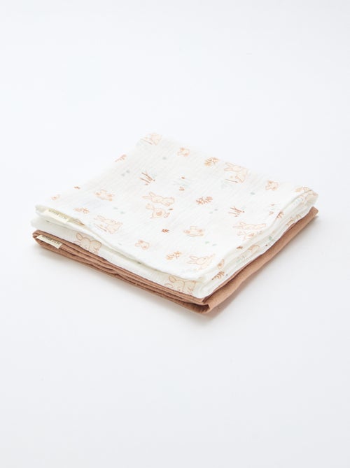 Set di 2 mussoline 'Petit Béguin' - Kiabi