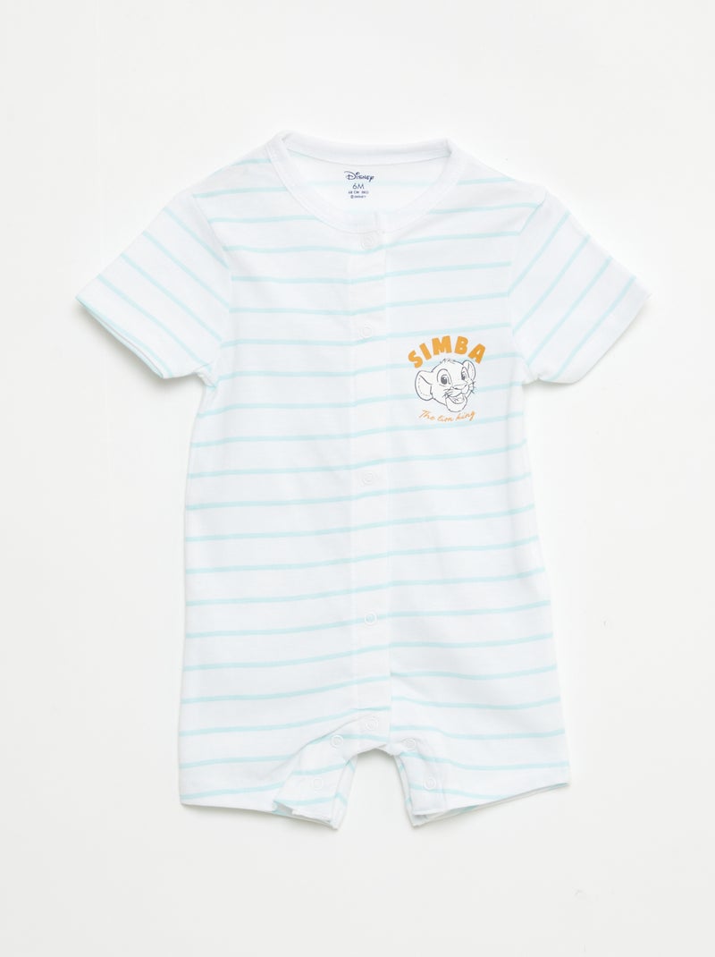 Set di 2 pagliaccetti a maniche corte 'Disney' BIANCO - Kiabi