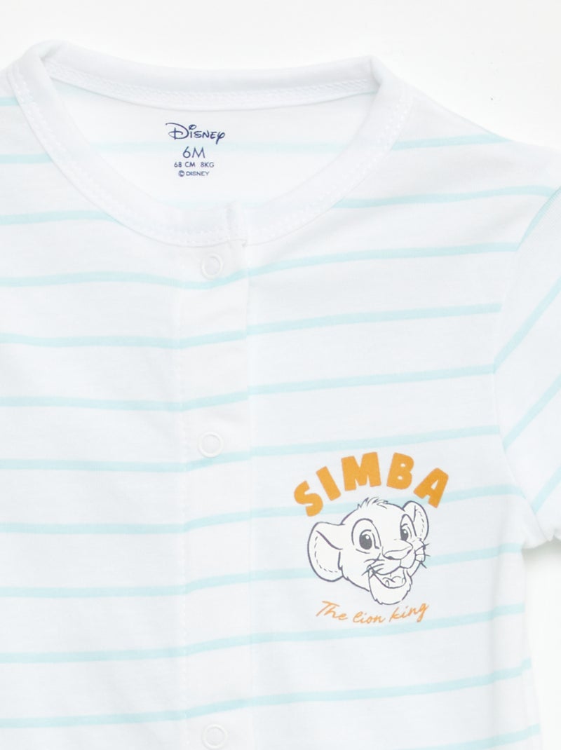 Set di 2 pagliaccetti a maniche corte 'Disney' BIANCO - Kiabi