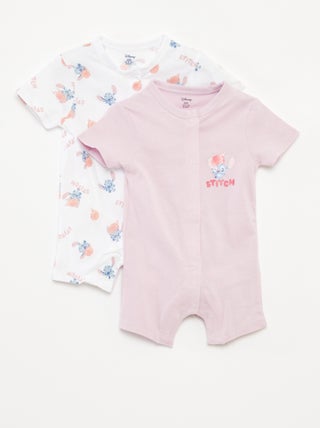 Set di 2 pagliaccetti a maniche corte 'Disney'