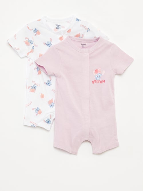 Set di 2 pagliaccetti a maniche corte 'Disney' - Kiabi