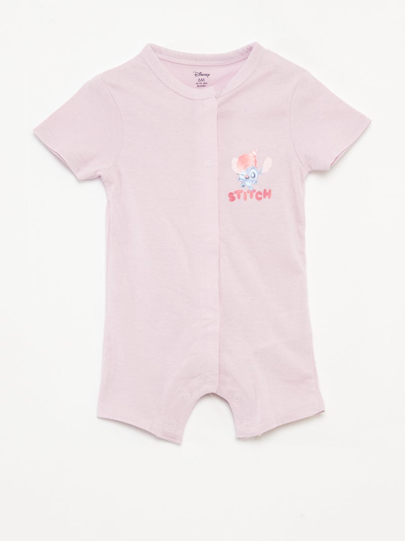 Set di 2 pagliaccetti a maniche corte 'Disney' BIANCO - Kiabi