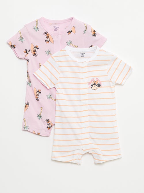 Set di 2 pagliaccetti a maniche corte 'Disney' - Kiabi