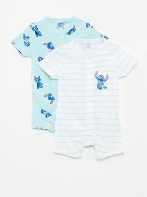 Set di 2 pagliaccetti a maniche corte 'Disney' - Kiabi