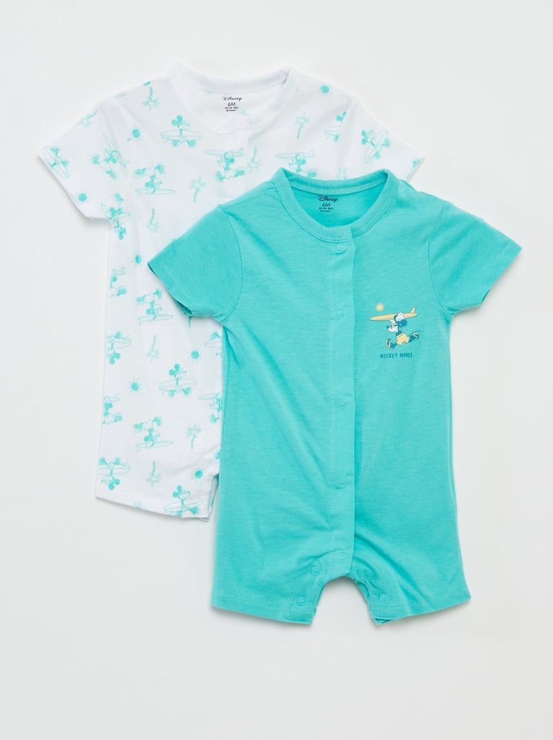 Set di 2 pagliaccetti a maniche corte 'Disney' BLU - Kiabi