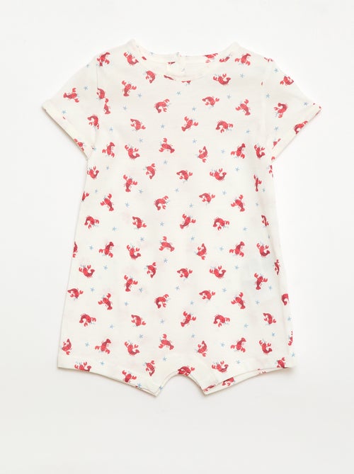 Set di 2 pagliaccetti corti in jersey - Kiabi