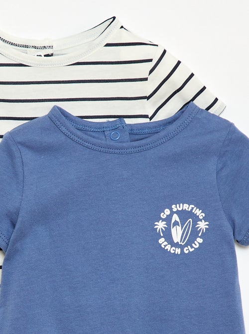 Set di 2 pagliaccetti corti in jersey - Kiabi