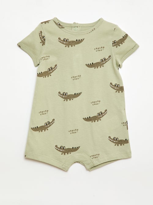 Set di 2 pagliaccetti corti in jersey - Kiabi