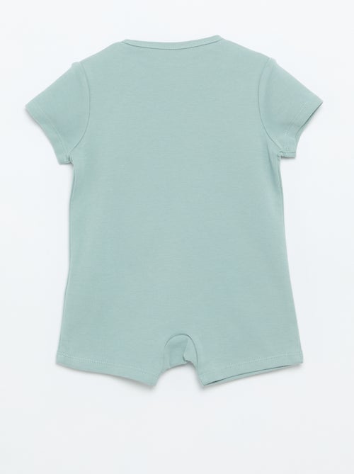 Set di 2 pagliaccetti in jersey a maniche corte - Kiabi