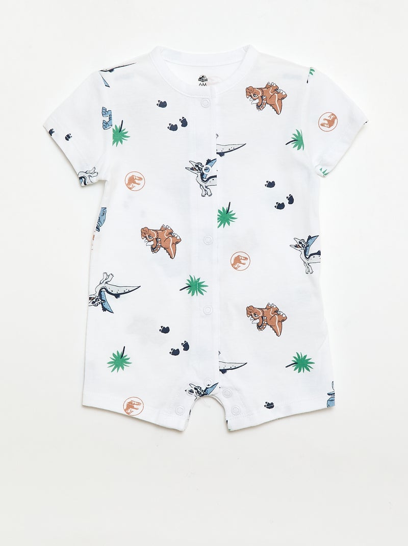 Set di 2 pagliaccetti "Jurassic World" Bianco - Kiabi