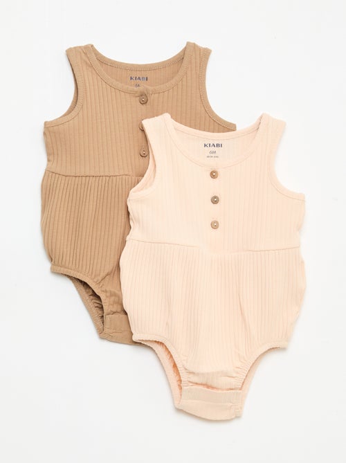 Set di 2 pagliaccetti senza maniche - Kiabi