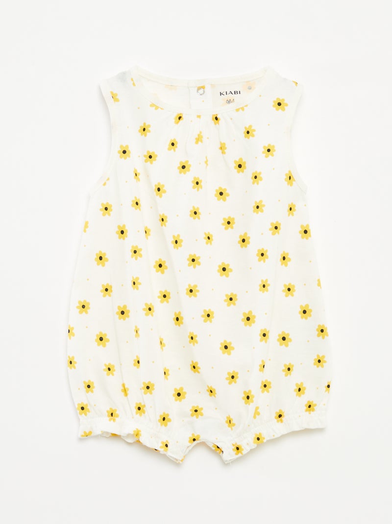 Set di 2 pagliaccetti senza maniche BIANCO - Kiabi