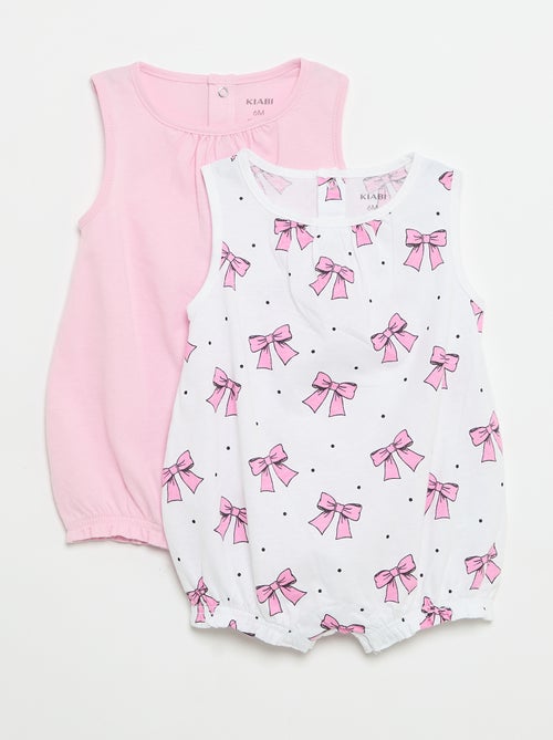 Set di 2 pagliaccetti senza maniche - Kiabi